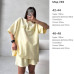 Зручний молодіжний стильний весняний жіночий комплект over кулайпенне з рельєфним принтом, лимонний колір 42-44 likes-452374