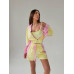 Яскравий трендовий літній жіночий комплект з велюру плюш, лимонний колір 42-44 likes-655282