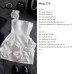 Сукня з воланами, елегантна для святкових подій, молочний 44-46 арт. 391057
