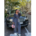 Жіночий костюм з лого-нашивкою, прогулянковий комплект для повсякденного носіння, барбі 42-46 арт. 518302 Жіночий костюм з лого-нашивкою, прогулянковий комплект для повсякденного носіння, барбі 42-46 арт. 518302